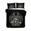 Viking Duvet Cover Collection Mjollnir Bedding Collection Scandinavian Folklore Motifs Northern Germanic Culture Comforter Cover Pillowcases