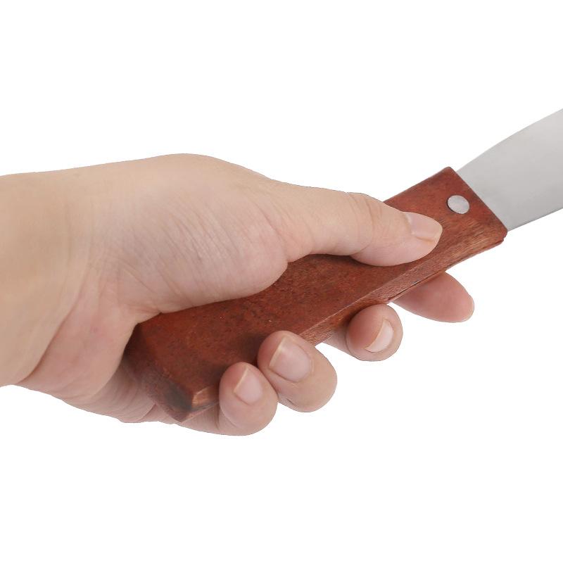 Инструменты для выпечки, 6-дюймовая лопаточка с деревянной ручкой, разглаживающий нож для выпечки, нож для выпечки из нержавеющей стали, инструменты для торта, шпатель