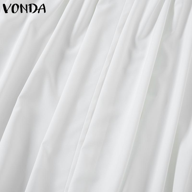 VONDA Женские элегантные свободные плиссированные юбки с эластичной талией