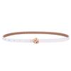 Slim Waist Belt For Women With Metal Snap Closure For Casual Wear