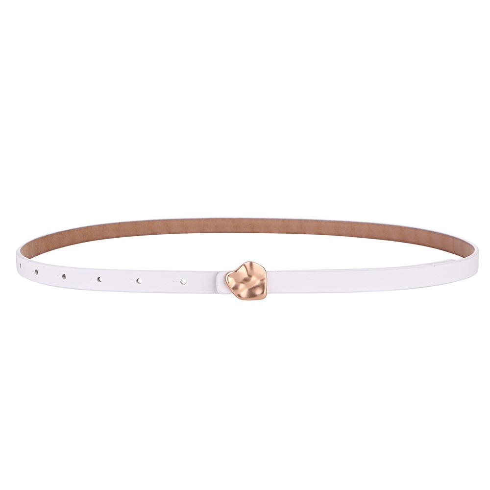 Slim Waist Belt For Women With Metal Snap Closure For Casual Wear