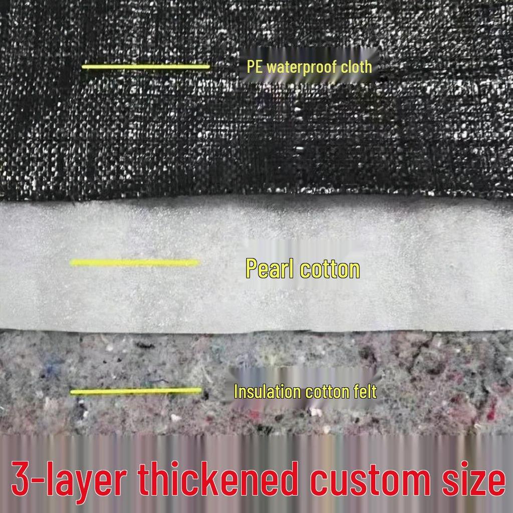 Водонепроницаемое утепленное хлопковое одеяло для зимних овощей: Толстое, Теплосберегающее, Дождестойкое Покрытие для теплицы