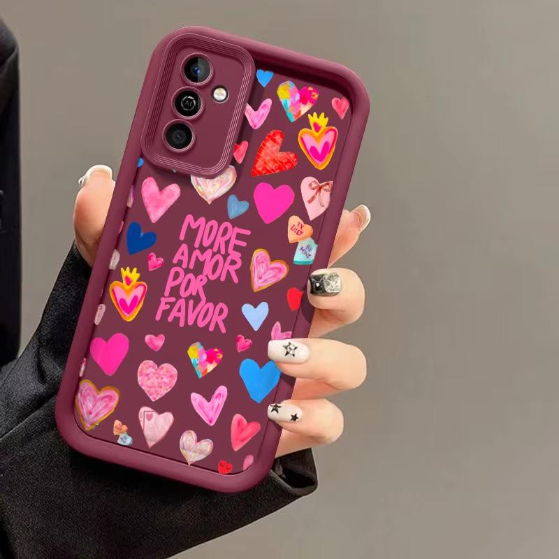 Чехол 'Любовь Сердце Цветок' Для Motorola Moto Edge 70 50 Pro 60 Fusion 40 Neo G22 G24 G84 G86 G53 G14 G15 G35 G52 G60 G75 G54 Обложка