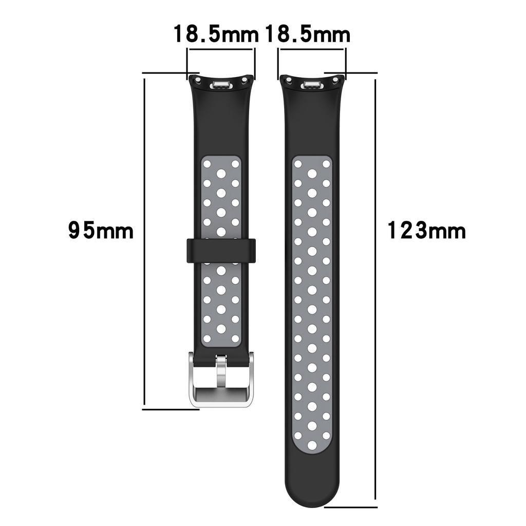 For Xiaomi Smart Band 9 NFC/9/8 NFC/8 Silicone Watch Band Dual Color Adjustable Wrist Strap