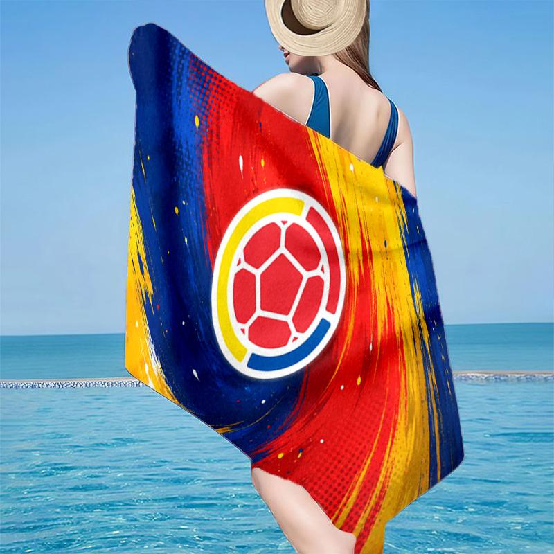 Colombian national football team Microfiber Beach Towel, Lightweight And Quick-Dry, for Summer Travel, Beach Essential, Swimming Pool