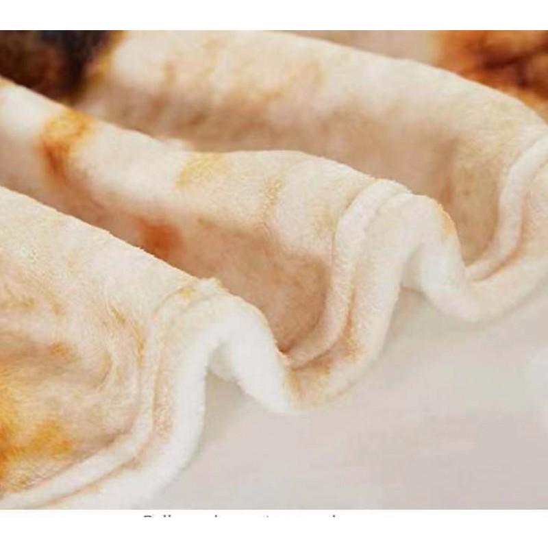 Flannel Baby Swaddle Blanket Round Taco Tortilla Wrap With Hat Photo Prop