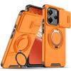 Магнитный Металлический Кольцо-Подставка Чехол Для Xiaomi Redmi Note 14 4G 163.3mm EU 164.8mm Note14 5G 162.4mm Сдвижное Окно-Защита Камеры Чехол для Телефона