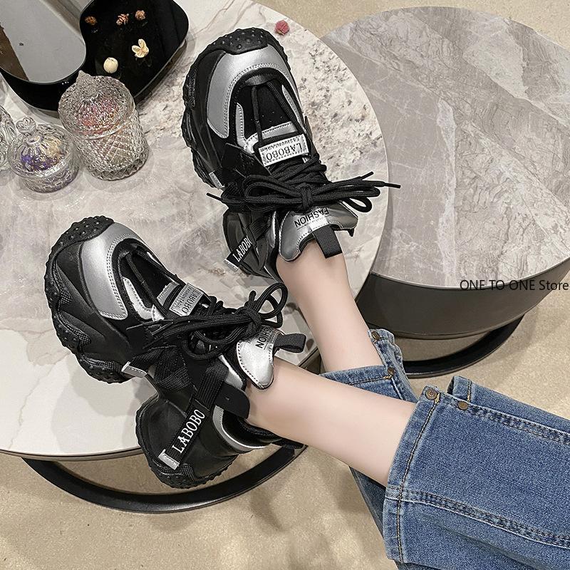 Модные повседневные кожаные туфли больших размеров на каблуках 6,5 см, женские теплые меховые кроссовки на высокой платформе, толстая подошва, плюшевые спортивные туфли для папы, Zapatos Mujer