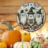 2D Pumpkin Head Art Decoration Wooden Hanging Pendant Door Decor Wreath Sign  Porch