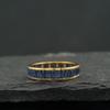 Baguette Blue Sapphire Eternity Band – Sterling Silver Stacking Ring, Wedding Engagement Jewellery Gift for Women, Dainty Band Ring