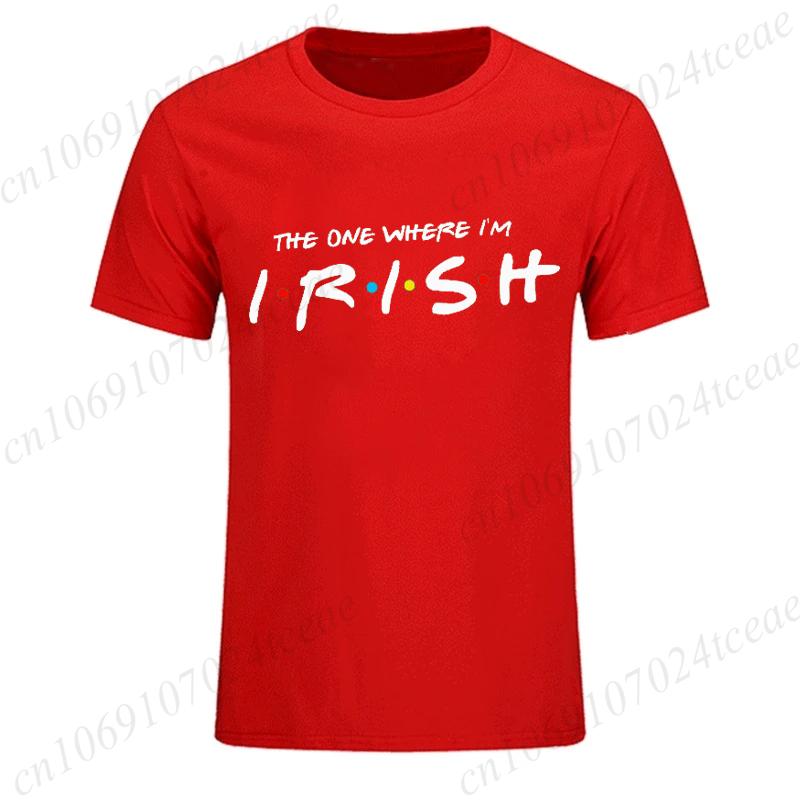 Irish T-Shirts for Men St Patrick's Day Print T-Shirt Mens Sports T-Shirt Street Fashion Short Sleeve Tee Shirt Men Clothing