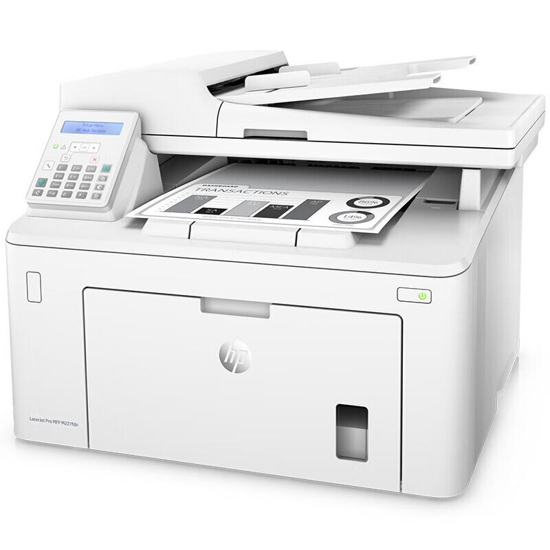 HP Многофункциональный принтер M227fdn, черно-белый, лазерный, с разъемом CN (адаптер в комплекте)