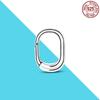 925 Silver Me Series Eye Medallion Pendant Charms for Bracelet Necklace DIY Link Earring Styling Two-ring Connector Jewelry