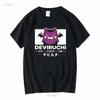 Deviruchi Эстетичная Футболка Ragnarok Online Видеоигра Гейминг Геймер Poring Слизь Deviling с длинным или коротким рукавом винтажная Стиранная