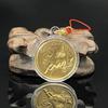 Брелок-украшение в виде монеты 2026 Зодиак Лошадь Золотой цвет Памятная медаль Год Лошади Маленький подарок Металлические изделия Сувенир