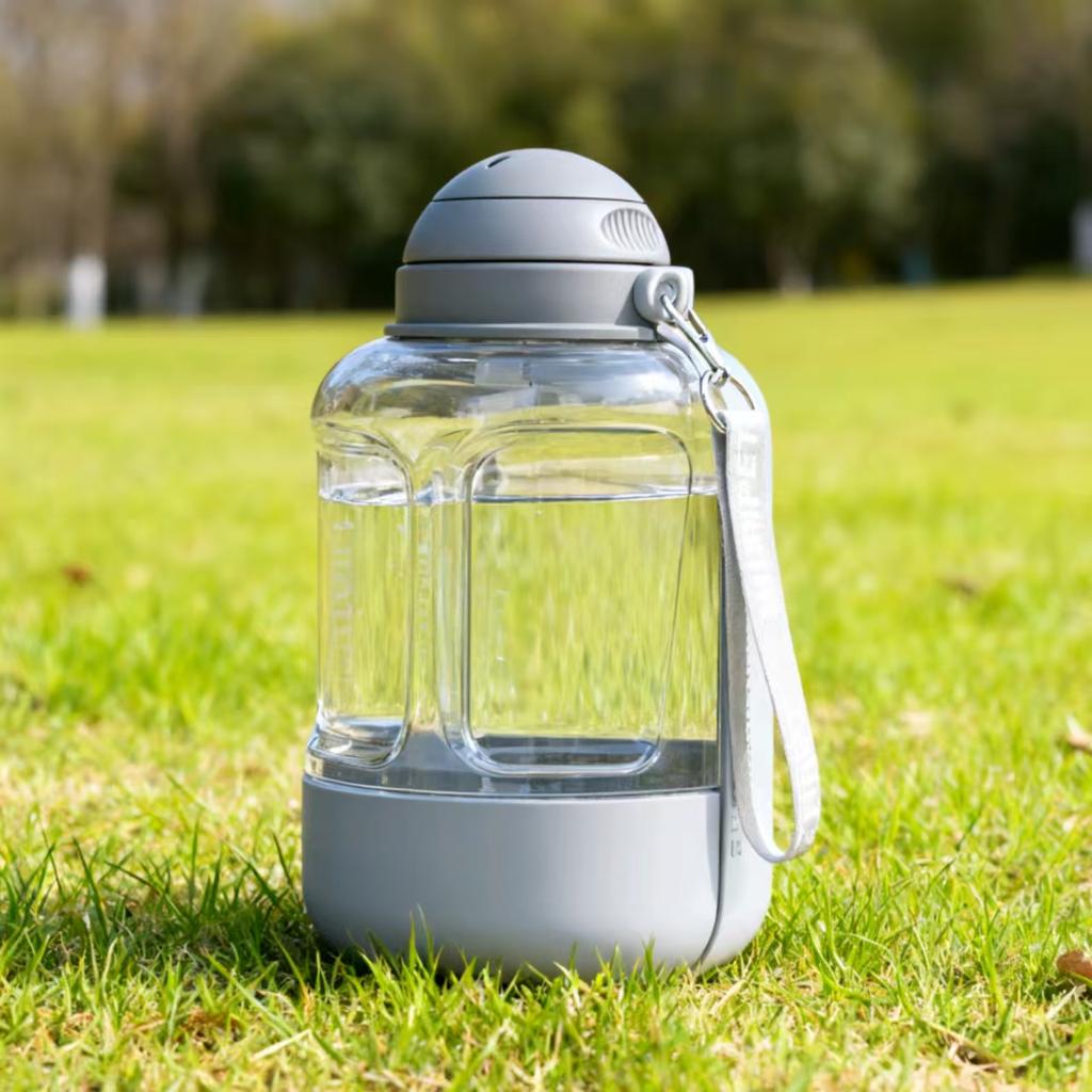 Hipipet Portable Dog Water Bottle With Food Container 34oz Water 10oz Food Leakproof Bpa Free Pet Water Dispenser For Outdoor Walking Hiking Travel