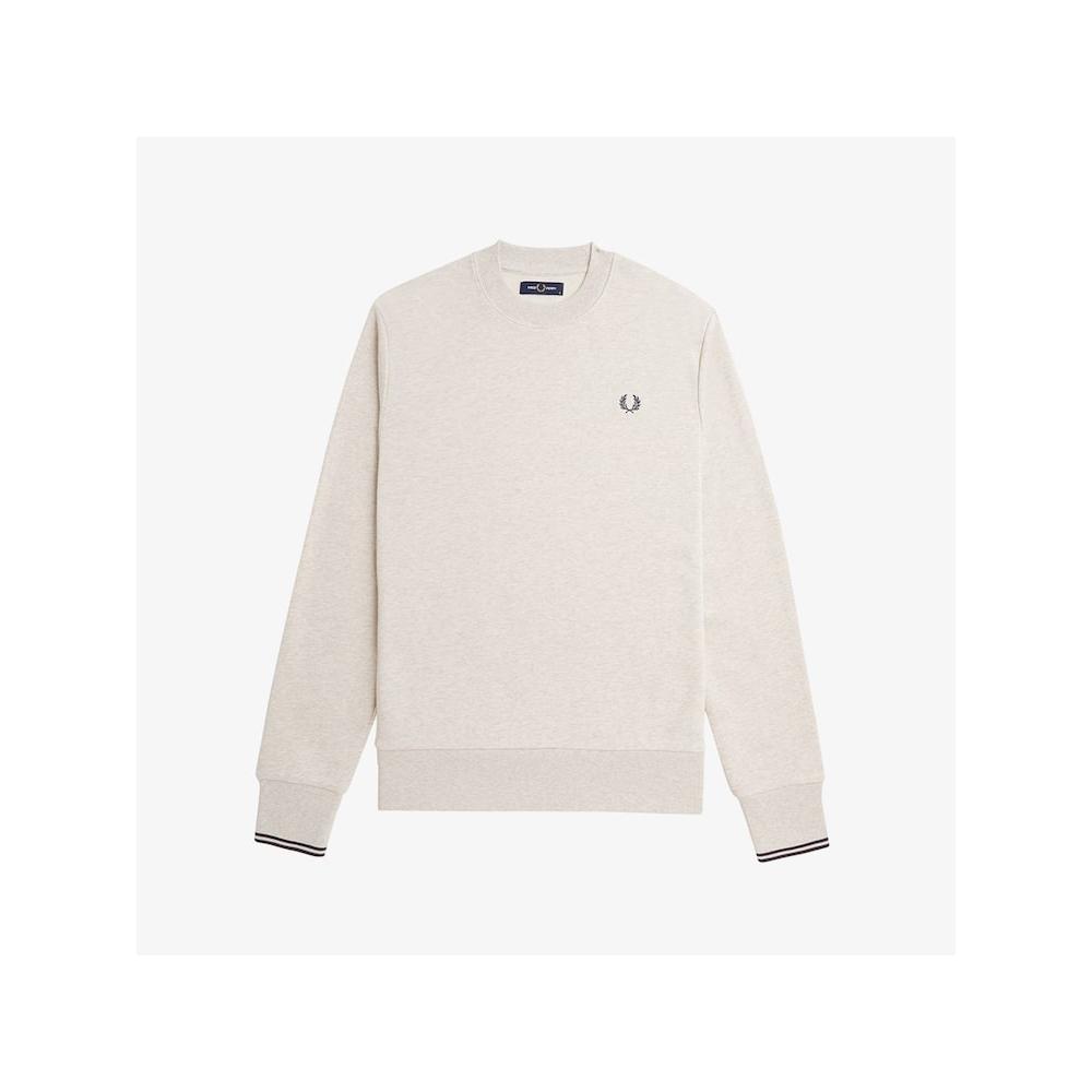 Fred Perry Crew Neck Sweatshirt   Poridge Afpm2437535 W50