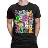 Dandy's World Group Shot T-Shirt for Men Cartoon Cute Casual Pure Cotton Tee O Neck Short Sleeve T Shirts Plus Size Merchandise