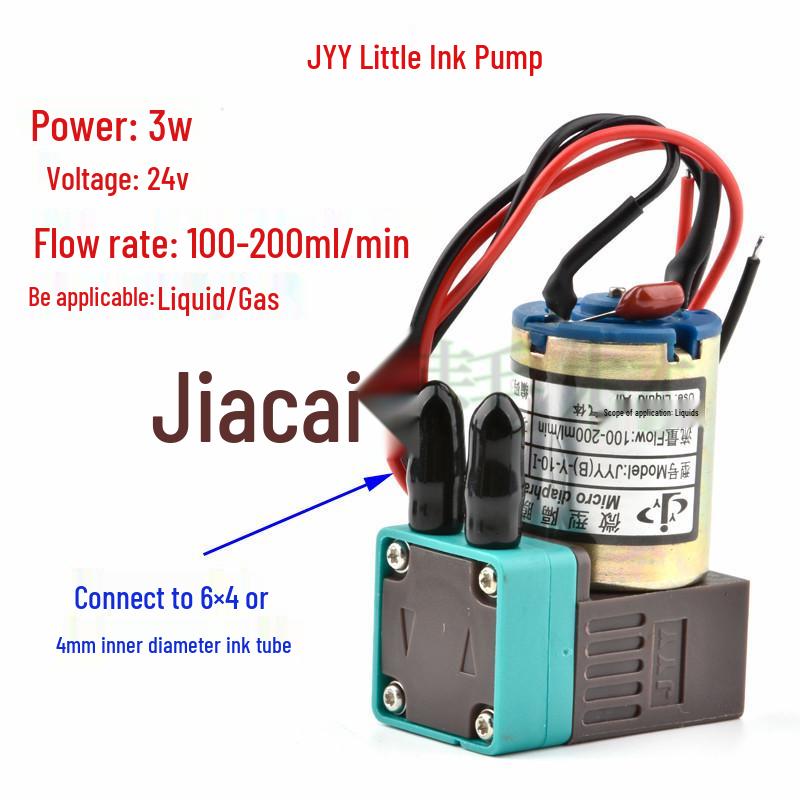 Write Ink Pump JYY3W24V - Industrial Grade Small Diaphragm Pump for Flatbed Printers