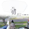 Chelhead Motorcycle Extended ABS Adjustable Front Windscreen with Installation Universal Fit for BMW F800 Transparent Windshield, Material,