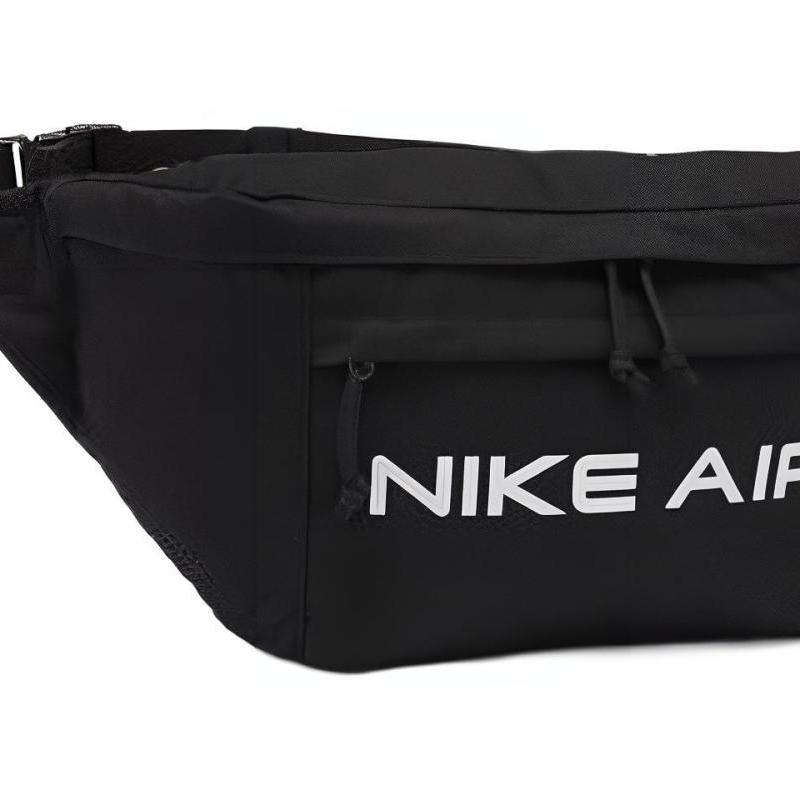 Nike Полиэстеровая сумка кроссбоди, на плечо, поясная сумка, обычная, унисекс, черная, повседневная, DC7354-010