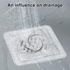 Disposable Mesh Hair Catcher Sticker 4"x4" Bathroom Shower Drain Cover Hair Trap Easy Installation Sink Strainer