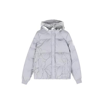 Neo Short Sports Hooded Down Jacket Women Jackets Light-Gray EI4417
