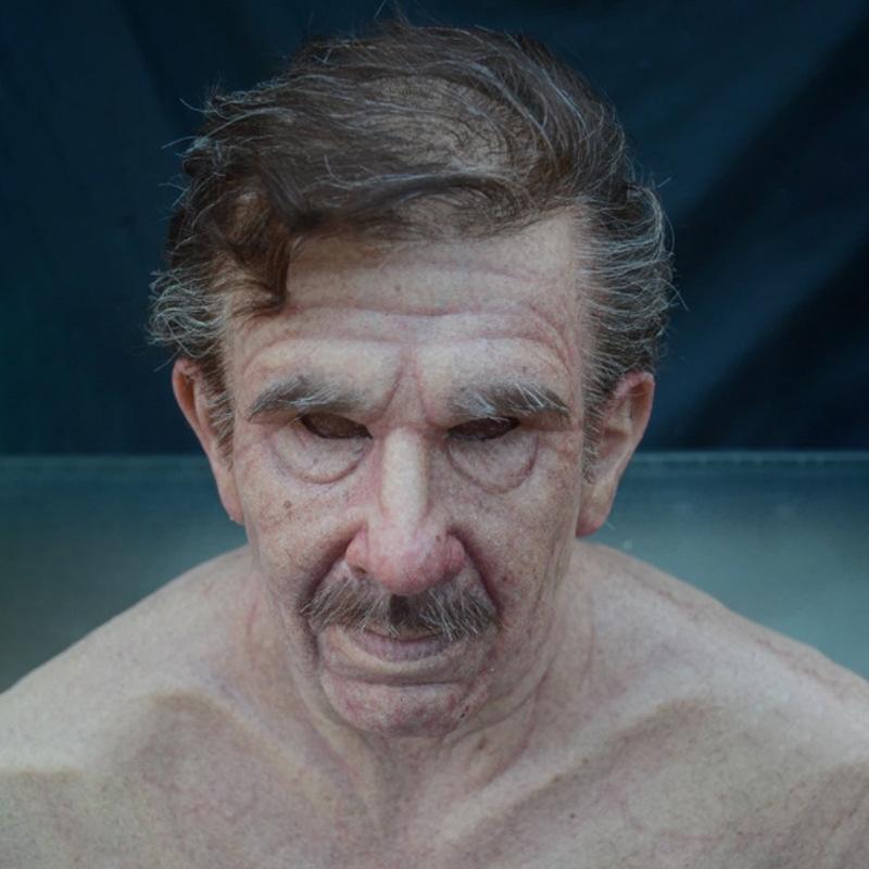 New Halloween product: Old man mask, old man and old woman headgear for holiday costumes Cos Funny props