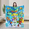 Superthings Guardians of Kazoom Flannel Blanket Winter  Super Warm Throw Blanket for Kids Adult Home Decor Bedspread Bed Cover