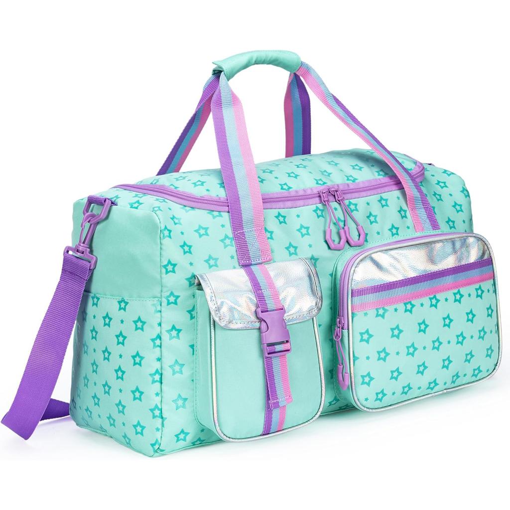 Kids Duffle Bag Girls Women Travel Bag Gifts Overnight Bag for Girls Women Tote Sleepover Bags for Girl Gym Dance Bags with Shoe