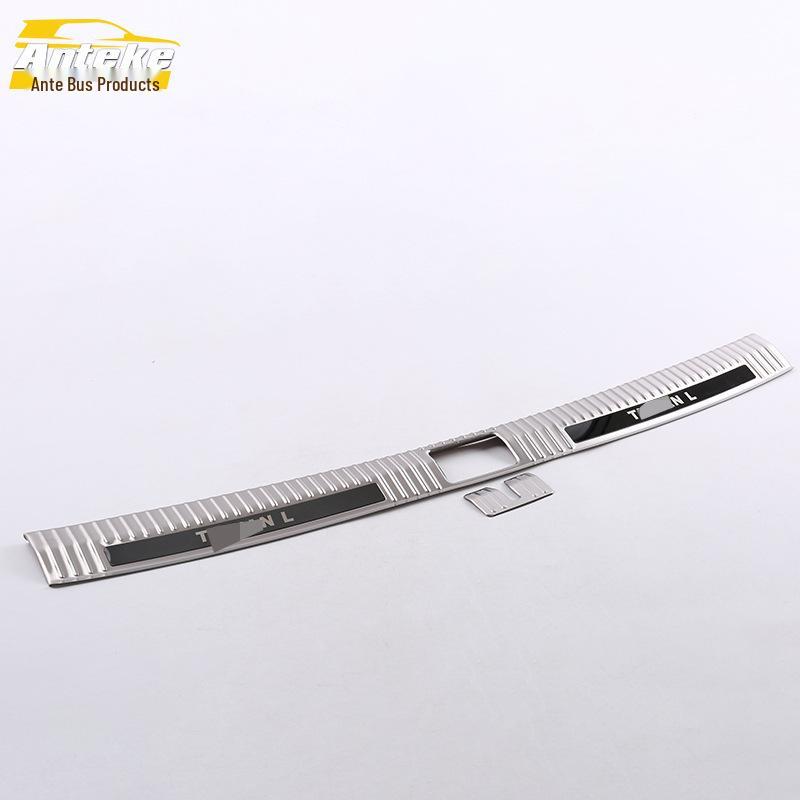 Tiguan L 2017 Rear Guard Plate Sequin & Tailgate Trunk Protection Pedal - Stainless Steel Decorative Sticker