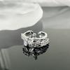 Кольцо с цирконом Планета Женское Нишевый Дизайн Сатурн Продвинутое Чувство Кольцо на Указательный Палец Мода Личность Открытое Кольцо Модное Крутое