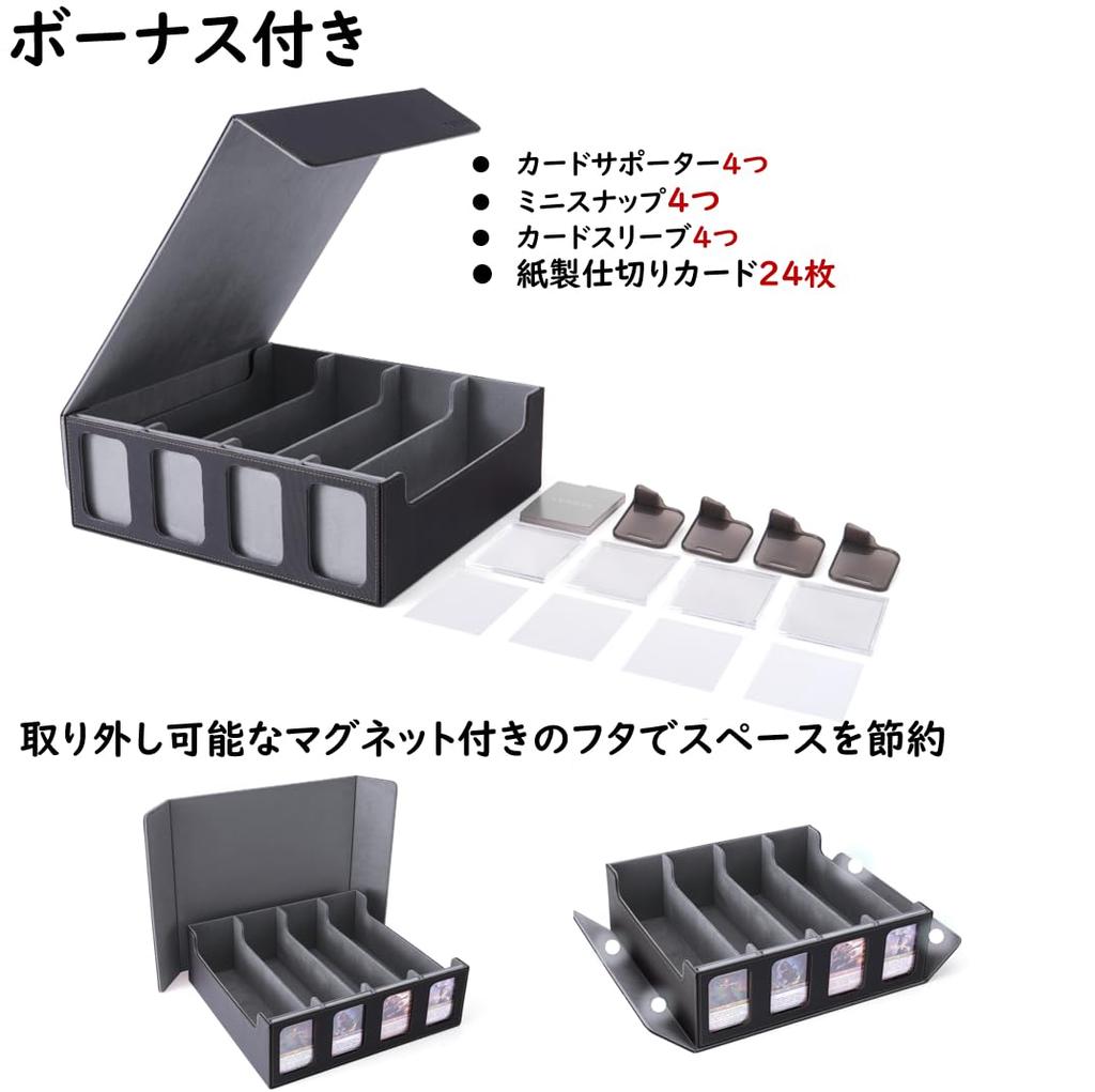 Футляр для карточек, футляр для хранения карт, коробка для хранения карт с окошком, слот для демонстрации, разделитель, стопор для карт, может использоваться для MTG, различные внутренние карты объемом 3000+ "можно