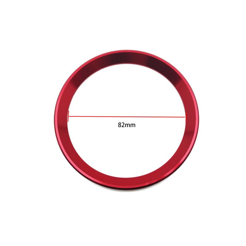 BLT1 1 Piece Front and Rear Logos 82mm/74mm Front and Rear Badge Decorative Rings Suitable for BMW 3 Series 5 Series 320LI 520LI