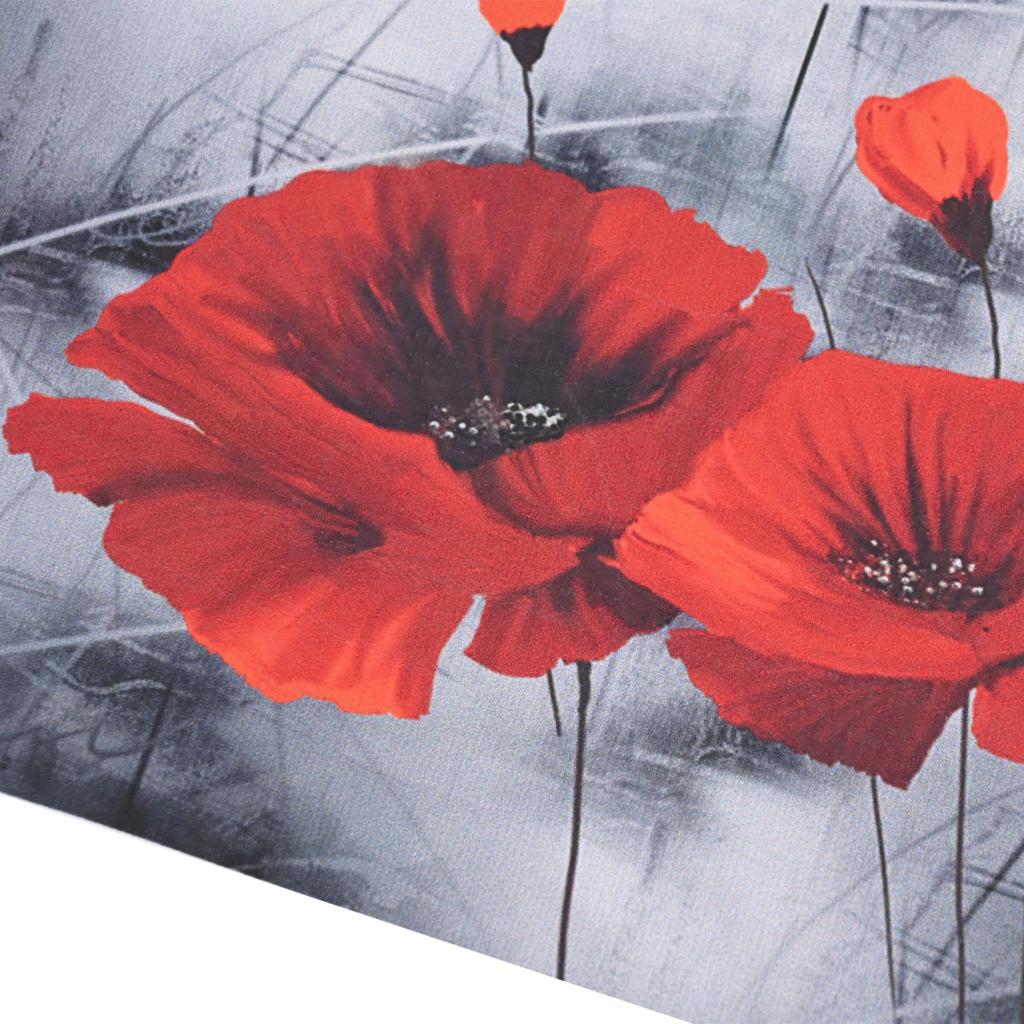 Modern Flowers Poster Print Wall Art Canvas Painting Red-Poppy Flower Picture On The Wall For Living Room Home Decor No-Frame