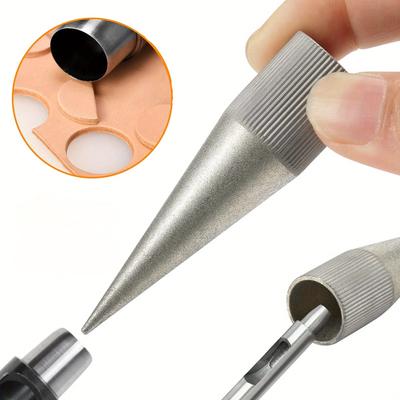 1/2 шт. Наждачный круглый пробойник Полировщик Шлифовальный станок DIY Кожаный пробойник Инструмент для заточки кромок Ручная полировка Кожаный мастер Для отверстий 3-16 мм