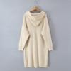 ZA2025 Trendy Women's Thick Hooded Long Cardigan Jacket - Fashionable and Versatile