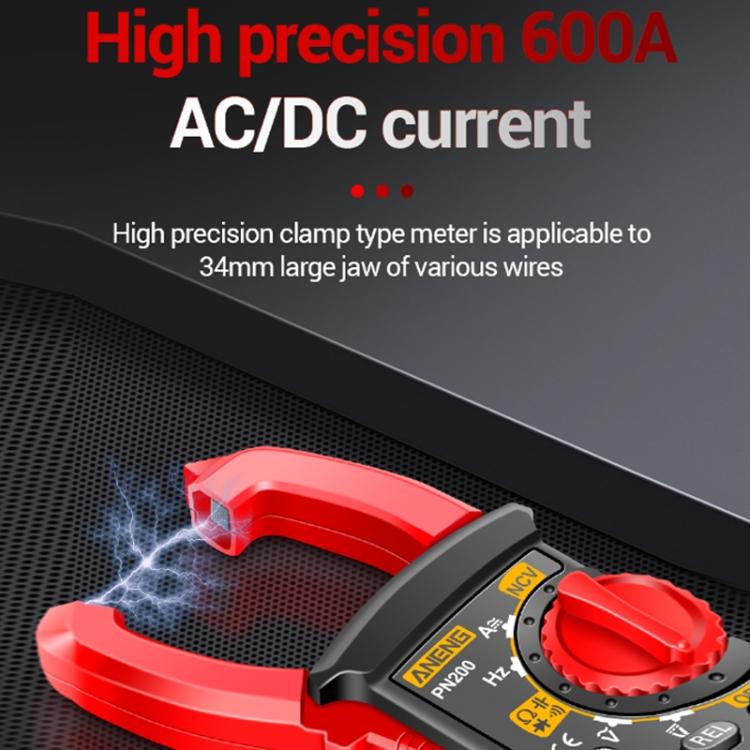 ANENG PN200 AC/DC Измерительный высокоточный многофункциональный клещевой измеритель