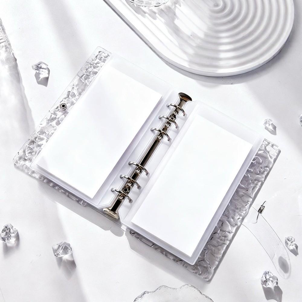 Transparent Acrylic Water Ripples Money Saving Book Large Capacity Savings Binder Get Rich
