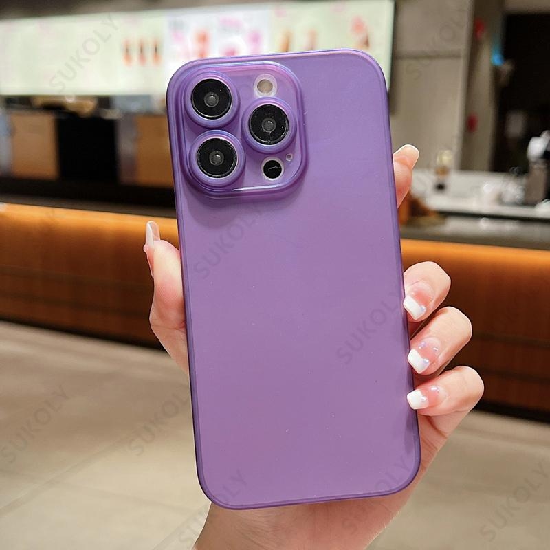 Однотонный ультратонкий матовый чехол для телефона для iPhone 17 Pro Max 17 Air 16 15 14 13 Прозрачная накладка Coque