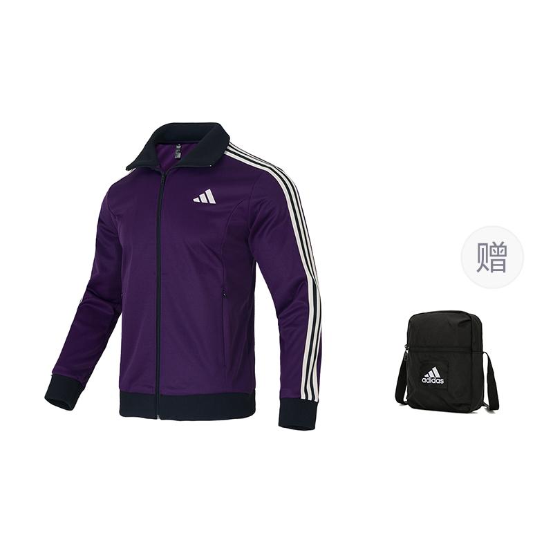 adidas Куртка 3 полоски мужская Легендарный фиолетовый KT0839