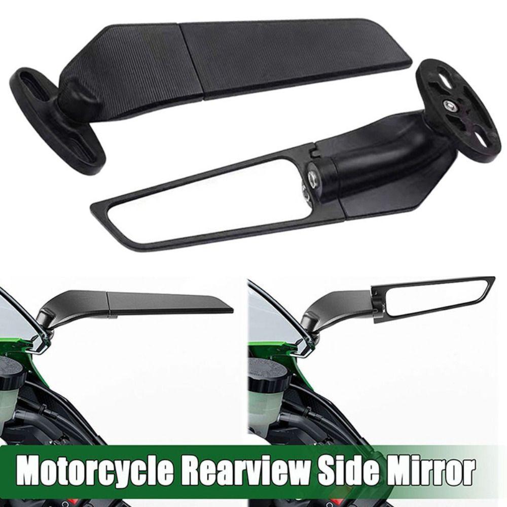 Adjustable Design Modified Wind Wing Mirrors Rotating Function Motorcycle Mirrors  For Honda