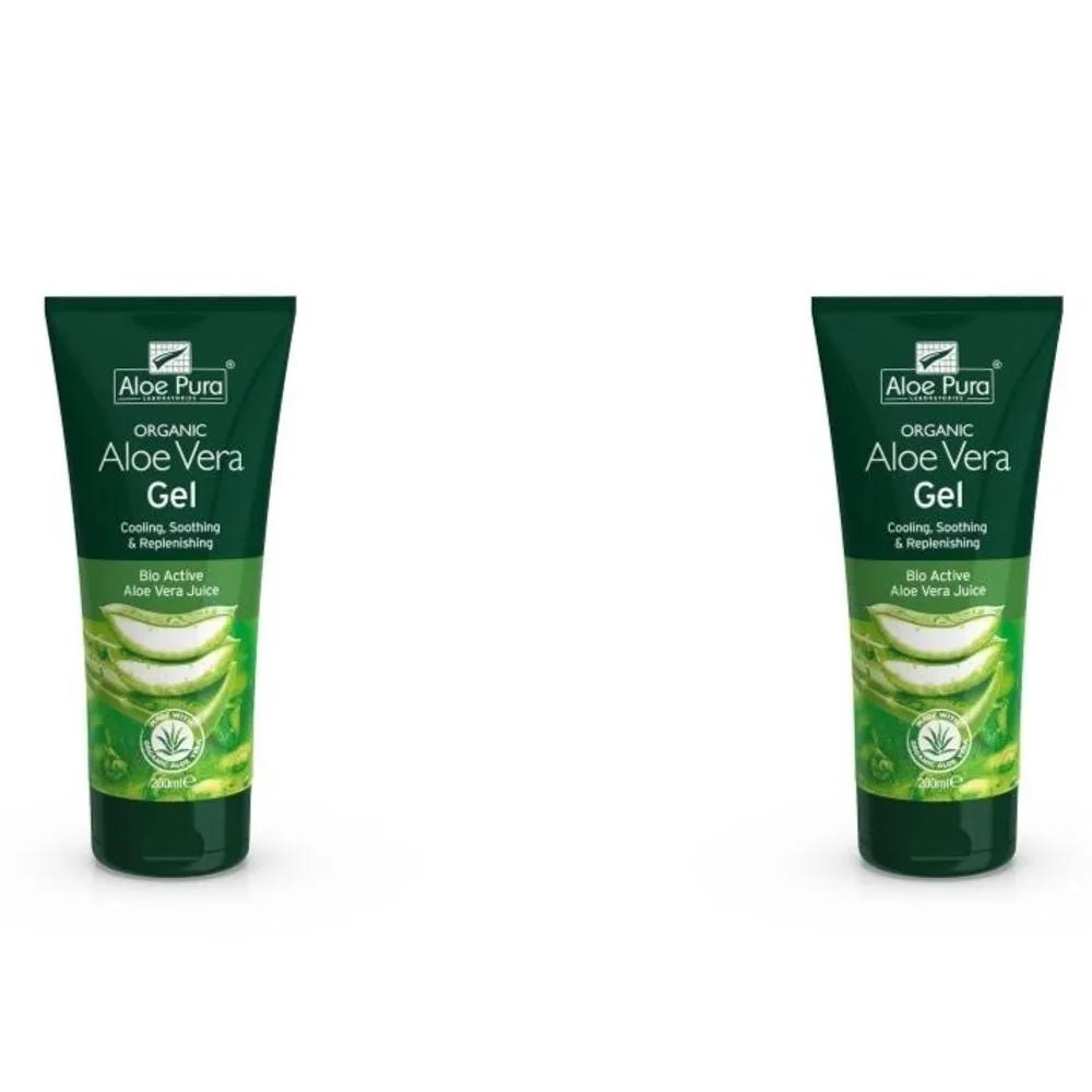 Гель для кожи Алоэ Вера Aloe Pura Organic 200 мл (2 куска)