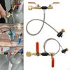 CO2 Cylinder Refill Adapter Bottle Connector Portable with Hose Replace Fill Station Kit,