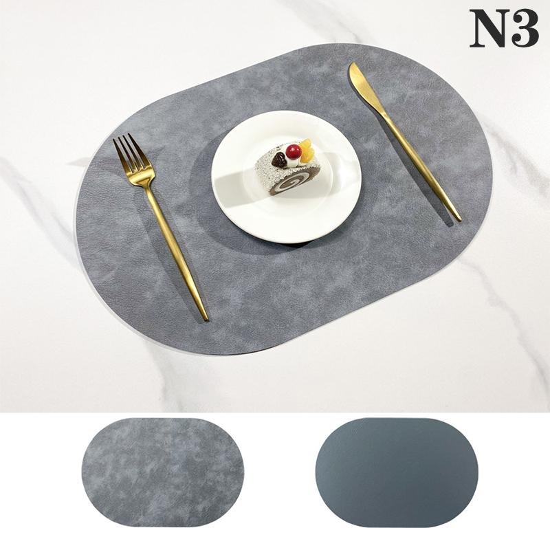Кожаный коврик под приборы овальный маслостойкий коврик для стола домашний обеденный кухонный стол подставка под приборы дизайн обеденный водонепроницаемый термостойкий домашний декор