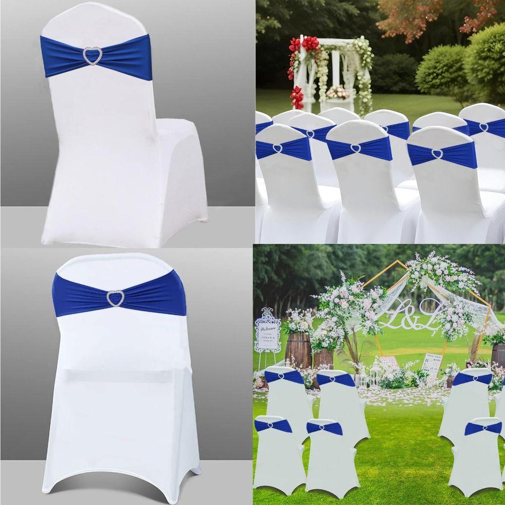 10PCS Washable Chair Ties Premium Quality Chair Decoration Elegant Chair Sashes  Holiday Celebration