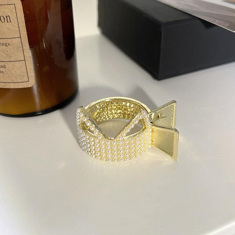 Новые жемчужные стразы для волос с когтями для девочек, высокий зажим для хвоста, фиксированная шпилька, модные аксессуары для волос, головные уборы