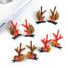 Cute Reindeer Antler Hair Clips - Christmas Holiday Accessories