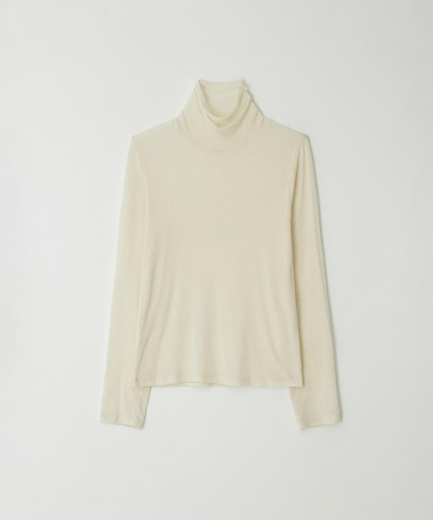 THERYE Sheer Turtleneck Top(Cream)