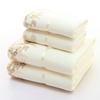 4 шт./компл. набора полотенец с вышивкой из ультратонкого волокна, набор однотонных банных полотенец